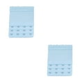 thumbnail image 1 of Langgg Extension Strap Bra Extenders 3 Rows 4 Hook Elastic Lingerie Intimates light blue 2Set, 1 of 6