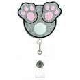 thumbnail image 1 of Bobine de Badge Rétractable Pailleté Accessoire à Languette Scintillante Porte-Badge Acrylique Réutilisable Porte-Cartes d'Identité avec Clip pour Travail École Événements Fêtes et Plus, 1 of 3