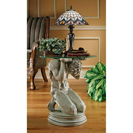 - NEOCLASSICAL MALE GLASS TOPPED TABLE