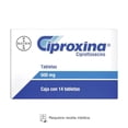 thumbnail image 1 of Ciproxina Ciprofloxacino 500 mg 14 tabletas, 1 of 4