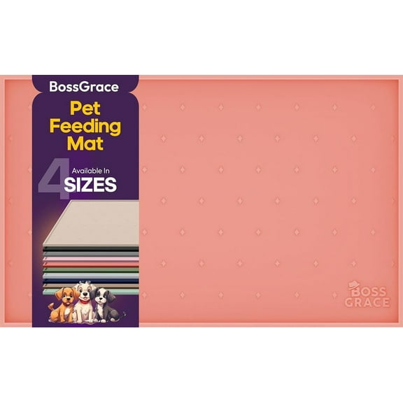Dog Food Mat - Raised Edges Cat Food Mat Prevent Spills – 100% Waterproof Dog Mat for Food and Water Protect Floors - Easy Clean Dog Bowl Mats for Food and Water, Silicone Pet Food Mat