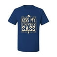 thumbnail image 2 of Wild Bobby, Kiss My Country Sass, Pop Culture, Men Graphic Tee, Royal, XX-Large, 2 of 4