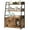 Brown, variant on Baxluxe Large Cat Litter Box Enclosure with Shelf Storage, Hidden Cat Washroom Furniture, Wooden Cat House with Scratch Pad, Sturdy Indoor Cat Cabinet with 2 Doors, Brown