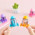 thumbnail image 2 of FEOLGEHLY 4 Pcs Handheld Pencil Sharpeners with Lid, Multicolor Single Hole Manual Little Sharpener for Crayons Graphite Pastel Colouring Lip Liners Eye Brow Pencils, Office Supplies, Random, 2 of 9