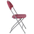 thumbnail image 3 of HERCULES Series 650 lb. Capacity Black Plastic Fan Back Folding Chair, 3 of 9