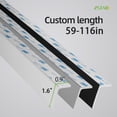 thumbnail image 2 of ZSTARR Blackout Light Blockers Side Tracks Custom PVC Light Blockers for Window Shades and Blinds Side Tracks for Blackout Shades Light Blocking Strips for Bedroom 2pcs, 2 of 6