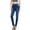 Dark Blue, variant on Buttons for Jeans Women's High Waist Skinny Jeans Stretchy Slim Fitting Classic Casual Denim Pants for Comfortable Daily Wear Black L