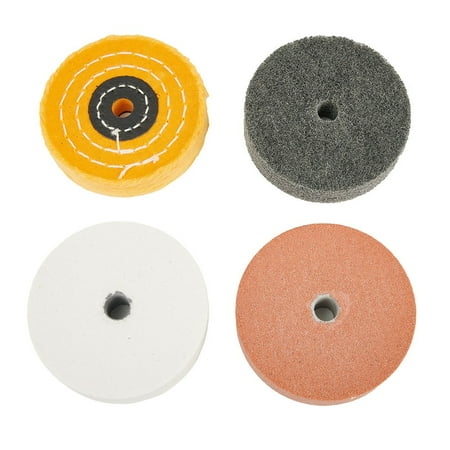 

BAMILL 4pcs 3 Bench Grinder Grinding Wheels Abrasive Polishing For Metal Marble Stone