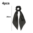 thumbnail image 2 of 4pcs Hair Scarf for Women Knotted Bow Hair Ties Elastic Bands Ponytail Holder for Women and Girls, 2 of 7