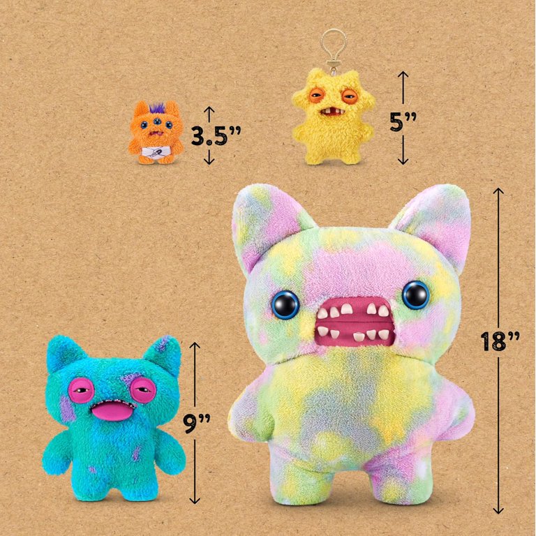 Fuggler, Plush Toy, Multicolor 9 inch, Funny Ugly Monster