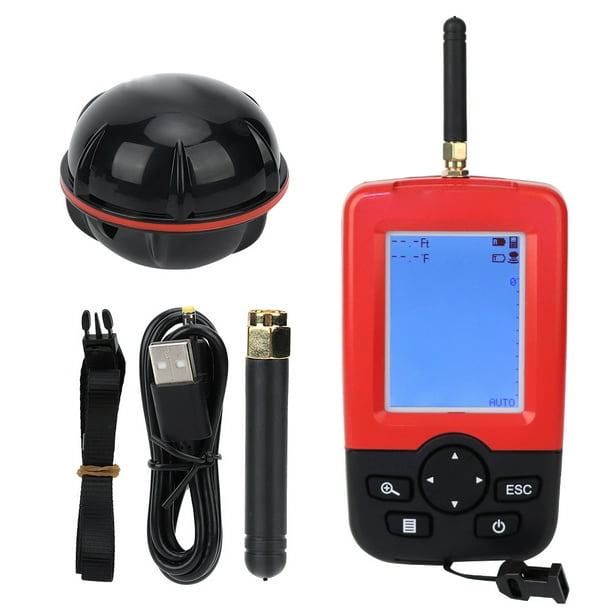 Domqga Wireless Fish Finder,Portable Wireless Fish Finder Fishfinder Sonar  Sensor Fishing Lure Sounder,Fish Finder 