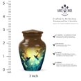 thumbnail image 2 of JAGASY Hummingbird Urn for Ashes Adult Male - Brown Small Urn for Human Ashes Keepsake - Flowers Decorative Urns for Couple - Tiny Cremation Urns for Sister - (3 Inch), 2 of 7