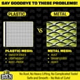 thumbnail image 6 of BOEN Plastic Mesh Hardware Netting, Tree Guard Barrier from Rabbits, Deer and Rodents, Deck Guard, Indoor or Outdoor Balcony Safety Net for pet or Child (3' x 25', Black), 6 of 7