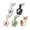 White&Black&Pink&Green, variant on 4 Pack AirTag Holder with Keychain,Silicone Airtags Case,Anti-Lost Protective Airtag GPS Case for Key,Bag,Pet（purple,green,yellow,blue）