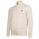 thumbnail image 2 of U.S. POLO ASSN. Jersey de punto para hombre con cuello alto, media cremallera y logotipo, algodón Blanco 3XL (XXX-Large), 2 of 3