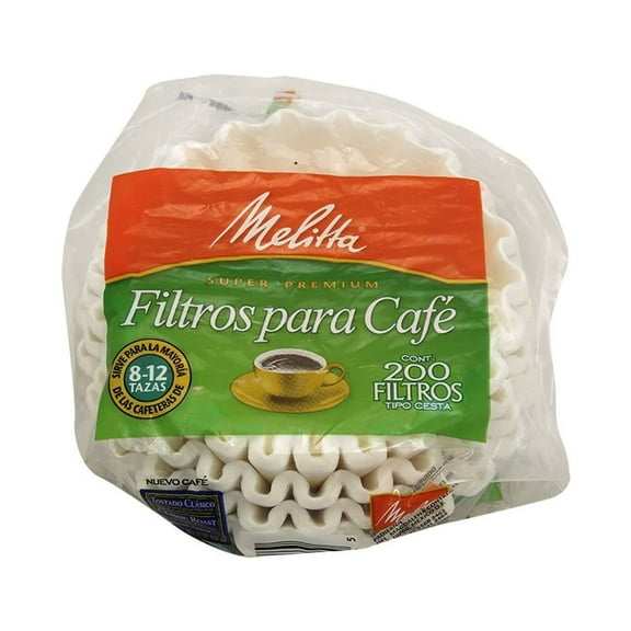 Filtros para café Melitta Super Premium Tipo Cesta 200 pzas