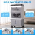 thumbnail image 2 of Evaporative Air Cooler, Swamp Cooler 5.3 Gal Portable Air Cooler with Remote, 12H Timer, 3 Speeds, 2 of 7