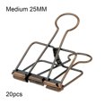thumbnail image 4 of stanreset 1/2/3 20 Pieces Metal Paper Clip Anti-rust Unfading Solid Color Replacement Home Office File Examination Papers Clips Red Bronze 25mm 1 Pc, 4 of 6