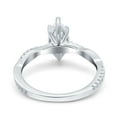 thumbnail image 4 of Simulated Cubic Zirconia Size-5 Infinity Twist Marquise Art Deco Vintage Engagement Wedding Bridal Ring 925 Sterling Silver, 4 of 6