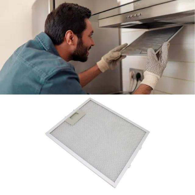 Range Hood Filter Replacement, Rustproof Aluminum Mesh Hood Vent Filter Strong Handle Design 5 Layer Easy Install for W10169961A