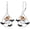 Ghost, variant on Bat Earrings 925 Sterling Silver Dangle Drop Earrings Vintage Gothic Halloween Bat Jewelry Gift for Women Mom Wife Friend