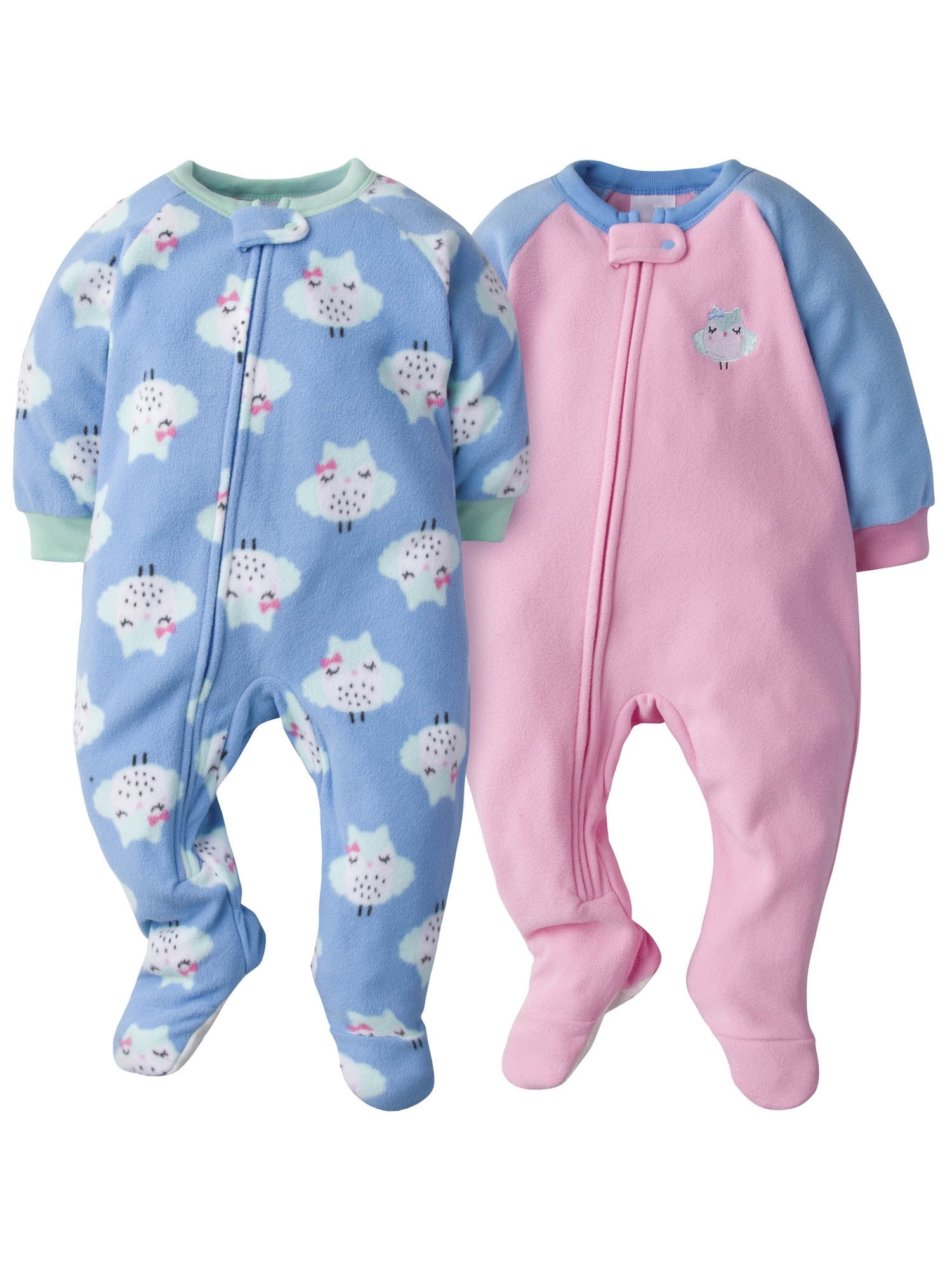 Gerber 3/4 Sleeve Crew Neck Embroidery Printed Pajamas (Infant) 2 Pack