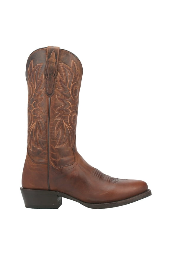 Boots Mens Cottonwood Embroidered Round Toe Cowboy Mid Calf Boots