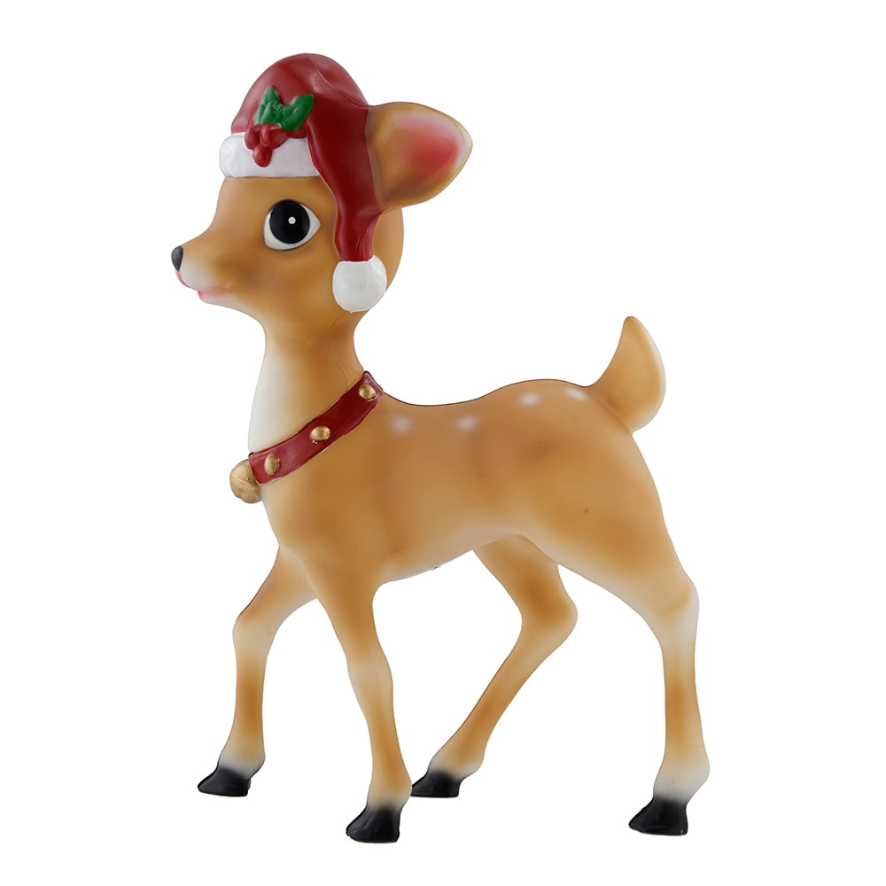 24In blow mold Reindeer, Christmas Outdoor Decoration with LED illumination, by Holiday Time