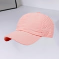 thumbnail image 5 of Spazoro Toddler Boys Girls Baseball Cap, Adjustable Perforated Solid Breathable Washed Cotton Hat for Summer Protection Pink, 5 of 7