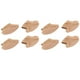 thumbnail image 4 of 4 pares de calcetines hidratantes para talones que detienen los talones agrietados, calcetines de gel spa sin dedos para el tratamiento de los pies, cuidado del color de la piel, 4 of 15