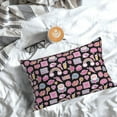thumbnail image 5 of Pofeuu Elements Print Polyester Microfiber Plush Pillowcases, Super Soft and Cozy Pillow Case Covers with Envelop Closure（Pillow core not included）-16"x24", 5 of 6