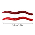thumbnail image 3 of BE-TOOL 50PCS Soft Earthworm Lures, Soft Fishing Lures, Worm Fishing Bait for Saltwater Freshwater Dark Red, 3 of 8