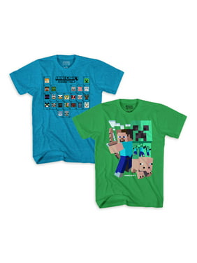 Minecraft Boys Graphic Tees And T Shirts Walmart Com