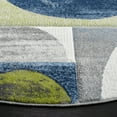 thumbnail image 3 of Safavieh Hollywood Damhan Abstract Area Rug, Gray/Blue, 5'3" x 5'3" Round, 3 of 10