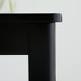 thumbnail image 6 of Livinia Cabin 33.5" Wooden Dining Table/Small Rectangular Modern Farmhouse Solid Wood Kitchen Table Desk (Black), 6 of 9
