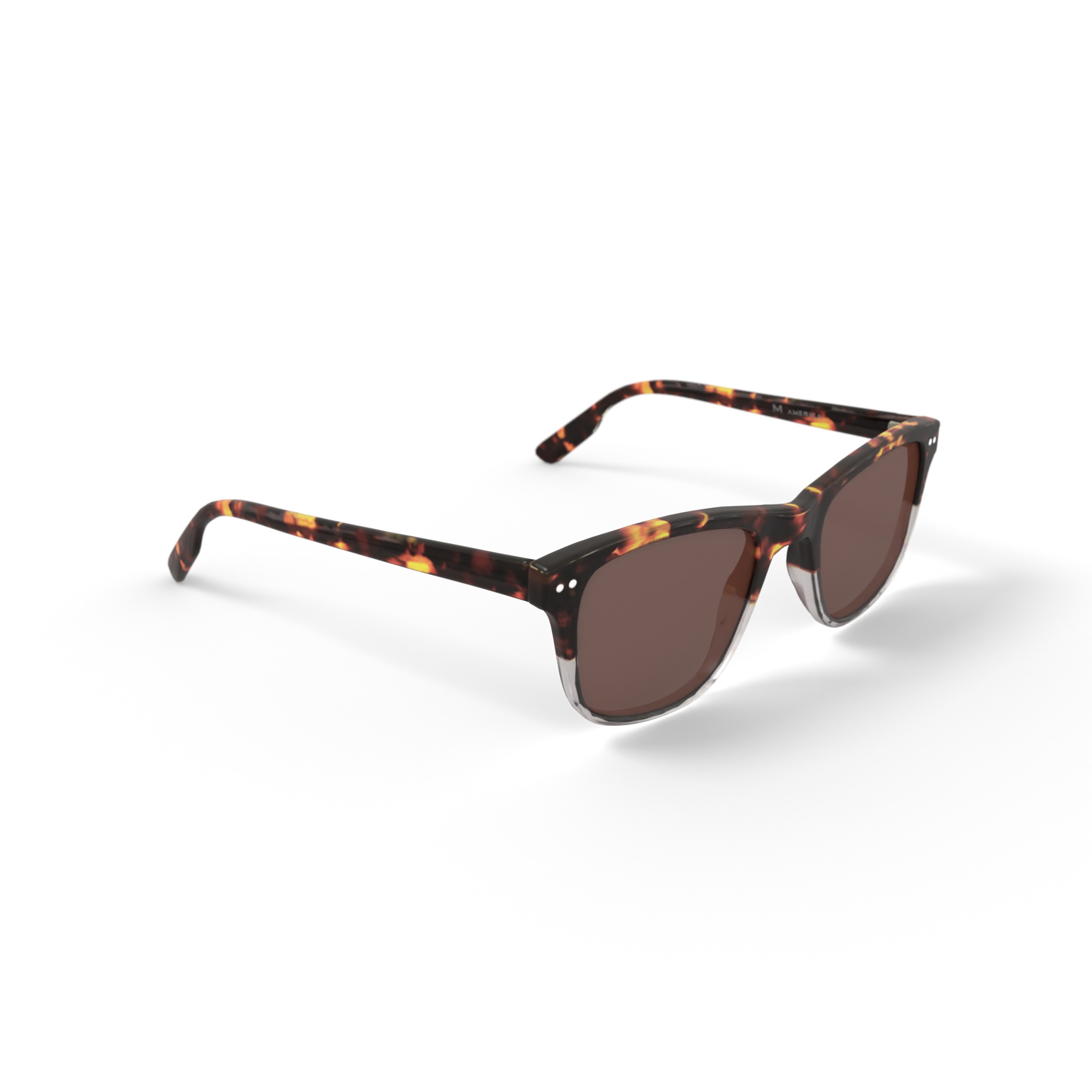 M aMerica Unisex, Rx'able Fashion Plastic, Sunglasses, Mu406Sttcry52,Tort Gradient Crystal, 52-21-140, 1 Pair