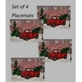 thumbnail image 6 of Nidico Merry Christmas Placemats,  4 Pieces,  Red Truck Multi-Color, 6 of 7