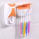 thumbnail image 4 of Soporte para cepillo de dientes ANGGREK dispensador automático de pasta de dientes color Negro, 4 of 8