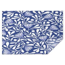 Vintage Rectangle Tablecloth 60x84 Inch, Flowers Boho Water Resistant Vinyl Washable Seasonal Table Cover for Thanksgiving Christmas Holiday Party Picnic Dinner Decor