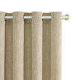 thumbnail image 5 of RISSIEN Extra Long Burlap Linen Farmhouse Curtains 144 inch Length 2 Panels for 2 Story High Living Room Textured Thick Light Filtering Privacy Window Drapes with Grommet 12ft (52x144 Khaki), 5 of 5