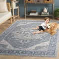 thumbnail image 3 of SAFAVIEH Sutton Winthrop Medallion Area Rug, Grey/Navy, 2'6" x 4', 3 of 8