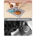 thumbnail image 3 of Cat Dog Food Mat, Rapid Water Absorption Dog Mat for Food and Water,100% Waterproof Cat Dog Bowl Mat, Pet Food Mat for Messy Drinkers to Protect Floors, Pet Accessories Supplies, 3 of 6