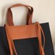 thumbnail image 2 of Bolso de la compra de las señoras Bolso de la compra del viaje del totalizador del contraste (negro y marrón), 2 of 8