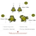 thumbnail image 5 of Cat's Eye Frog Dangle Earrings, Cute Jewelry for Women & Collectors, 5 of 6