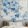 thumbnail image 2 of Orinice Blue Flowers Lace Vintage Tapestry Wall Hanging Unique Style Graphic Tapestries Home Wall Decor Art Living Room Bedroom Apartment Farmhouse Dorm Decorations 40x30inch, 2 of 6