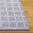 thumbnail image 3 of SAFAVIEH Montauk Elwyn Checkered Cotton Area Rug, Navy/Ivory, 6' x 6' Square, 3 of 10