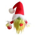 thumbnail image 5 of Christmas Gnomes Decoration Tabletop Decoration Christmas Xmas Gnomes Plush Collectible Figurine Green Beard Santa Ornament, 5 of 6