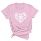 thumbnail image 3 of Fiudx Ofertas Flash Artículos En Oferta Camiseta Informal de Manga Corta con Cuello Redondo y Estampado Informal a La Moda para Mujer, 3 of 3