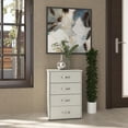 thumbnail image 2 of Cajonera − Nápoles. Cajonera Multiusos, Mueble Con Cajones, Credenza Cómoda Para Ropa, 4 Cajones (Blanco texturizado), 2 of 9