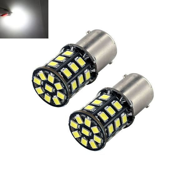 1156  White High Power 2835 Chip 33-LED Turn Signal/Brake/Tail/Reverse/Parking Light Bulbs (1156, White)